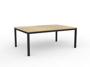 Axis Meeting Table 1800mmX1200mm Natural Oak Black Powdercoat