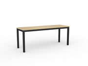 Axis Meeting Table 1800mmX600mm Natural Oak Black Powdercoat