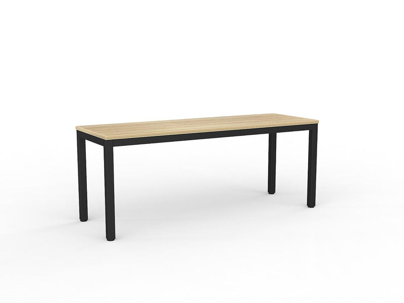 Axis Meeting Table 1800mmX600mm Natural Oak Black Powdercoat