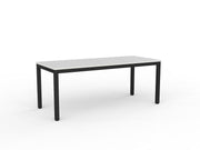 Axis Meeting Table 1800mmX750mm White Black Powdercoat