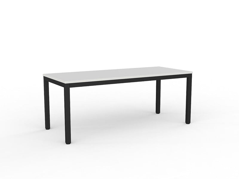 Axis Meeting Table 1800mmX750mm White Black Powdercoat