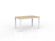Axis Meeting Table 1200mmX750mm Natural Oak White Powdercoat
