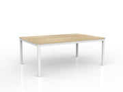 Axis Meeting Table 1800mmX1200mm Natural Oak White Powdercoat