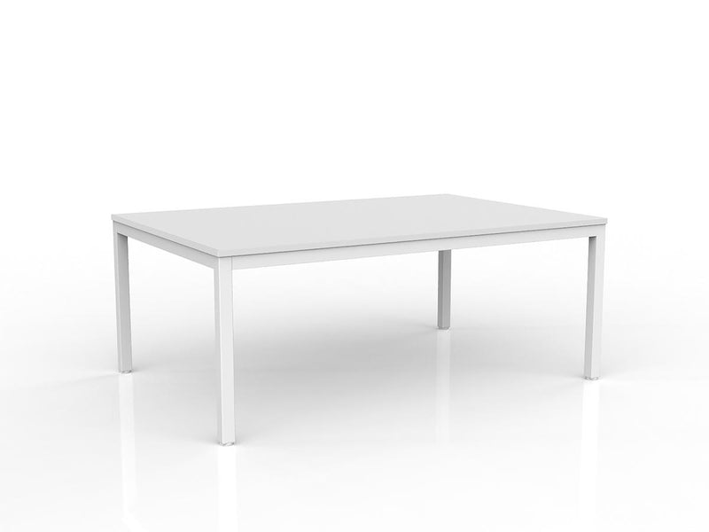 Axis Meeting Table 1800mmX1200mm White White Powdercoat