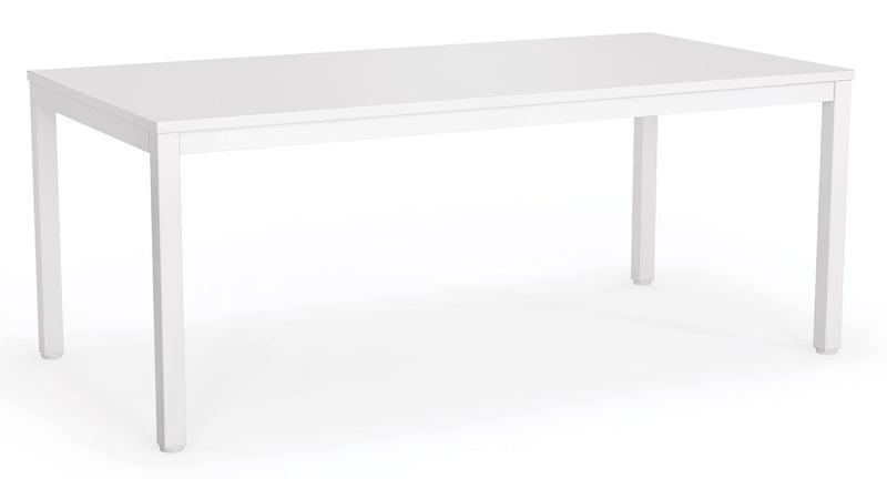 Axis Meeting Table White White Powdercoat