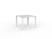 Axis Meeting Table 900mmX900mm White White Powdercoat