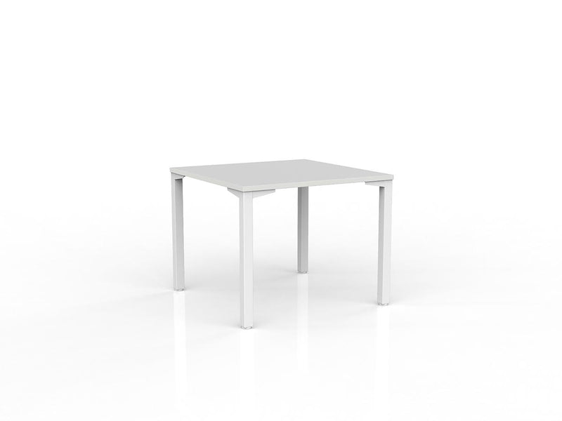 Axis Meeting Table 900mmX900mm White White Powdercoat