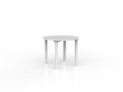 Axis Round Meeting Table 900mm Round White White Powdercoat