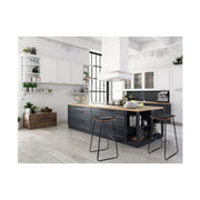 Artiss Set of 2 Pu Leather Backless Bar Stools - Black