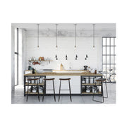 Artiss Set of 2 Pu Leather Backless Bar Stools - Black