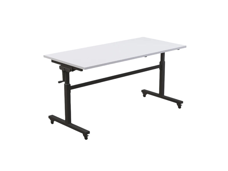 Axis Height Adjustable Flip Table White