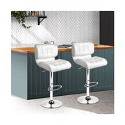 Artiss Set of 2 Pu Leather Gas Lift Bar Stools
