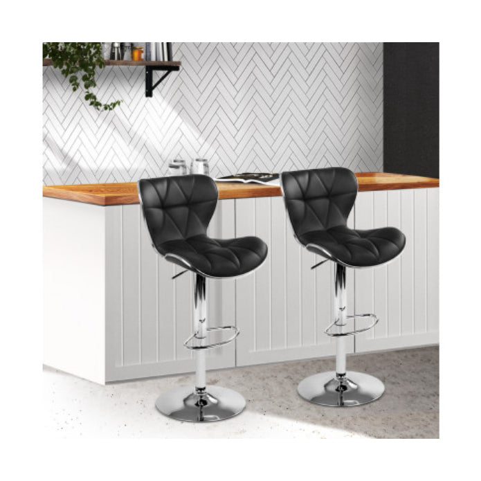 Artiss Set of 2 Pu Leather Bar Stools