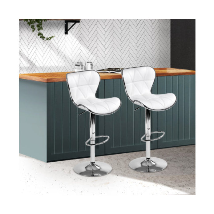 Artiss Set of 2 Pu Leather Bar Stools