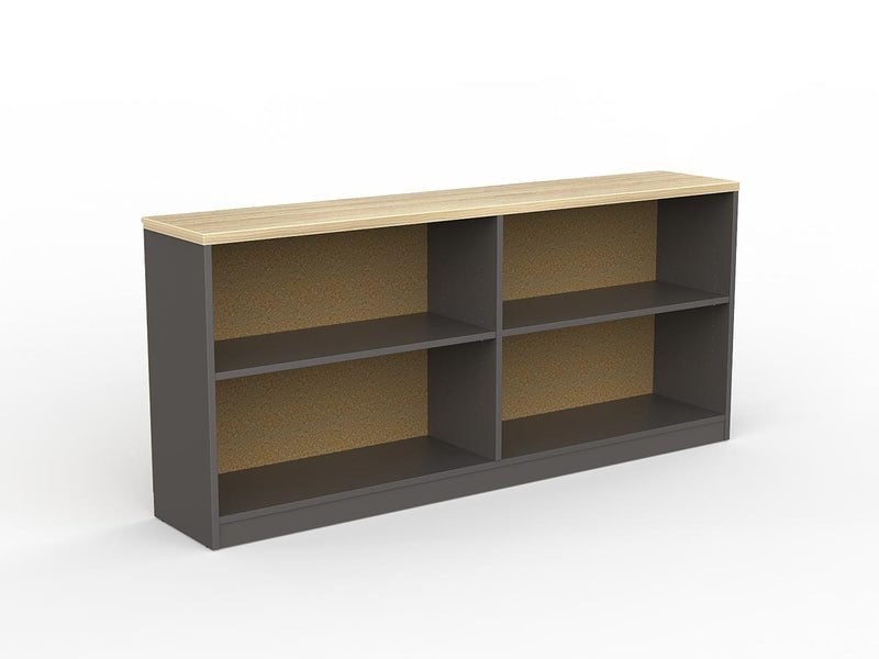 EkoSystem Credenza Bookcase Charcoal Melamine