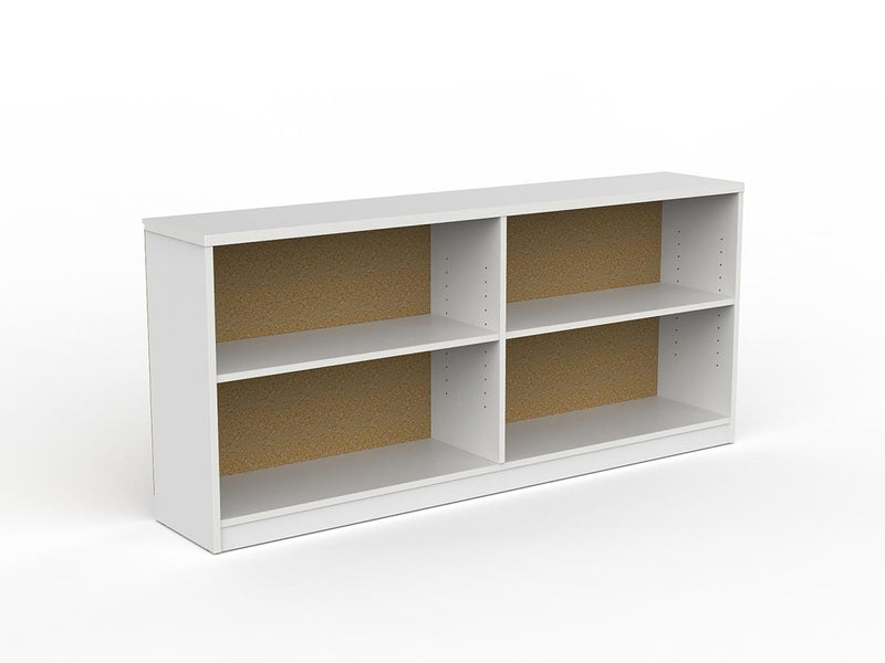 EkoSystem Credenza Bookcase White Melamine
