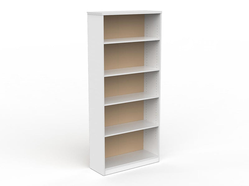 EkoSystem Bookcase 1800mm White Melamine
