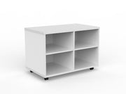 EkoSystem Mobile Bookcase Caddy White