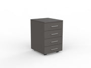 EkoSystem Mobile 4-Drawer Unit Charcoal