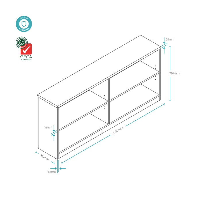 EkoSystem Credenza Bookcase