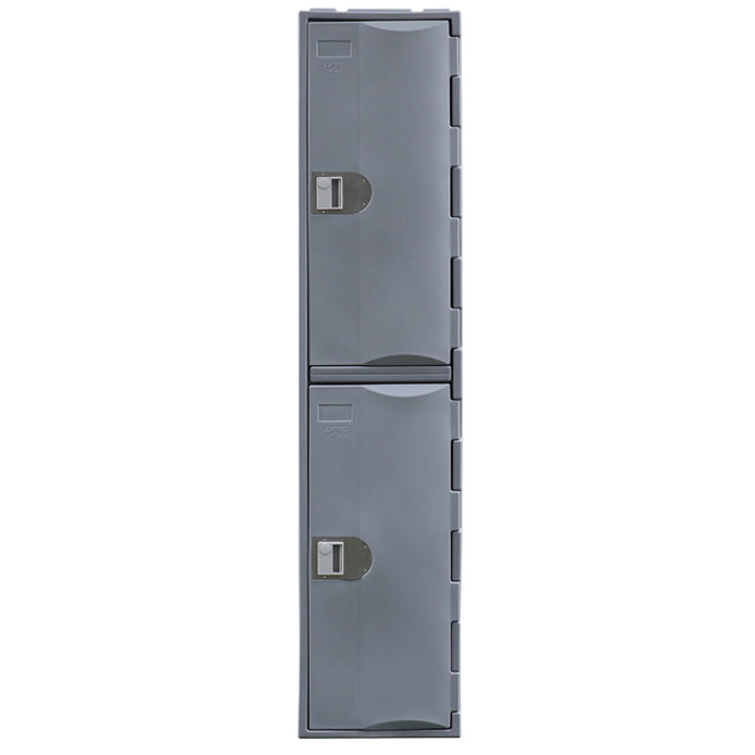 Steelco Heavy Duty HDPE Locker - Full Height Two Door Grey