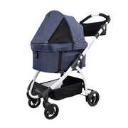 Ibiyaya CLEO Multifunction Pet Stroller & Car Seat Travel System Blue jeans