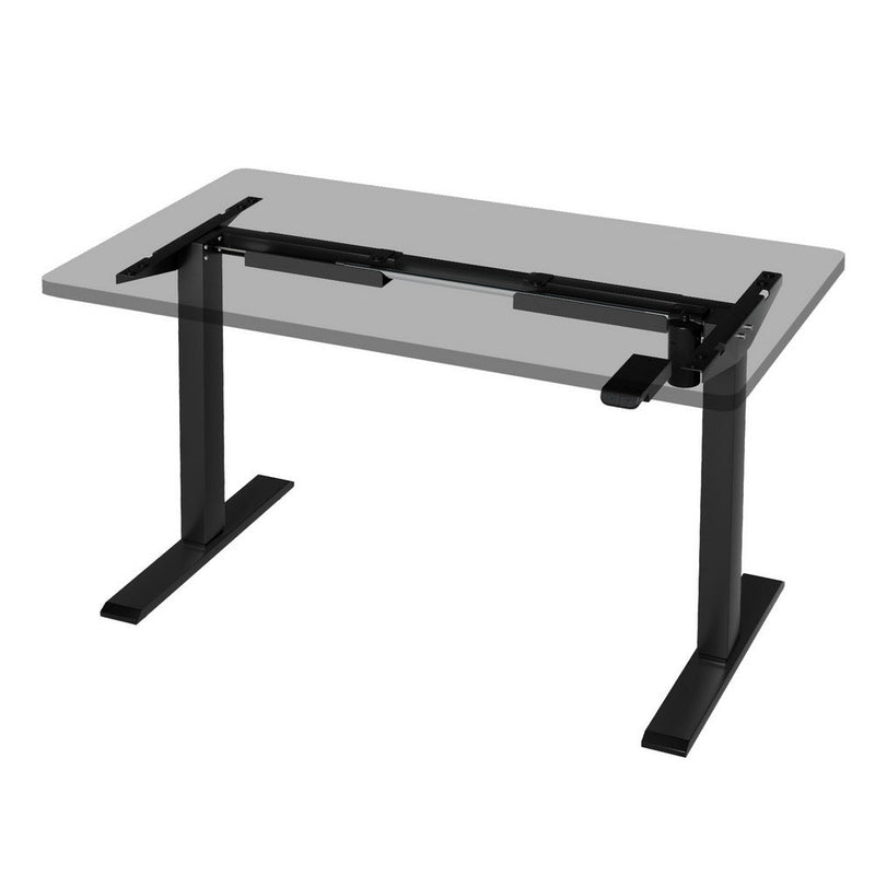 Artiss Electric Standing Desk Frame Only Height Adjustable Black