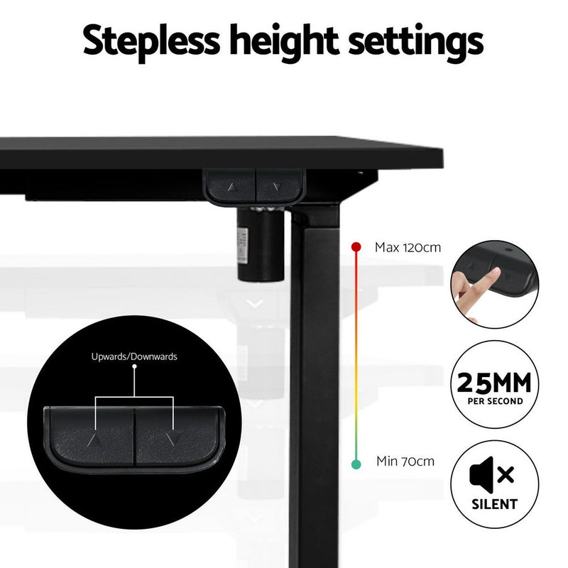 Artiss Electric Standing Desk Frame Only Height Adjustable