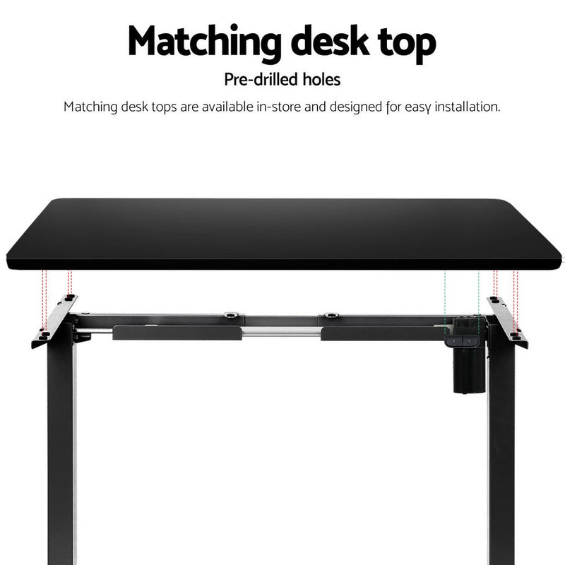 Artiss Electric Standing Desk Frame Only Height Adjustable