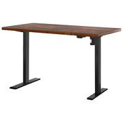 Artiss Standing Desk Motorised Rustic Brown 120CM Black