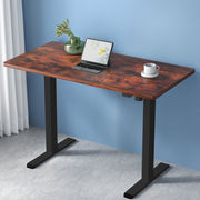 Artiss Standing Desk Motorised Rustic Brown