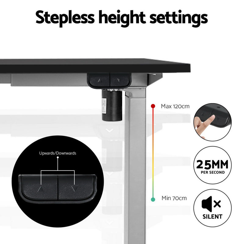 Artiss Electric Standing Desk Frame Only Height Adjustable