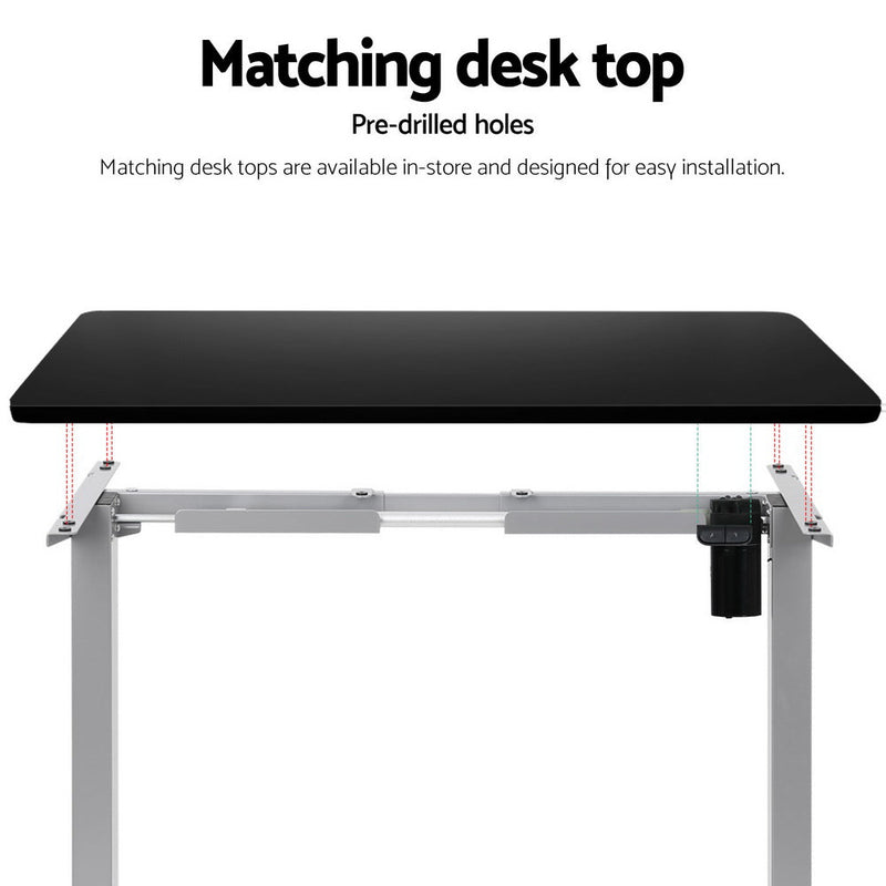 Artiss Electric Standing Desk Frame Only Height Adjustable