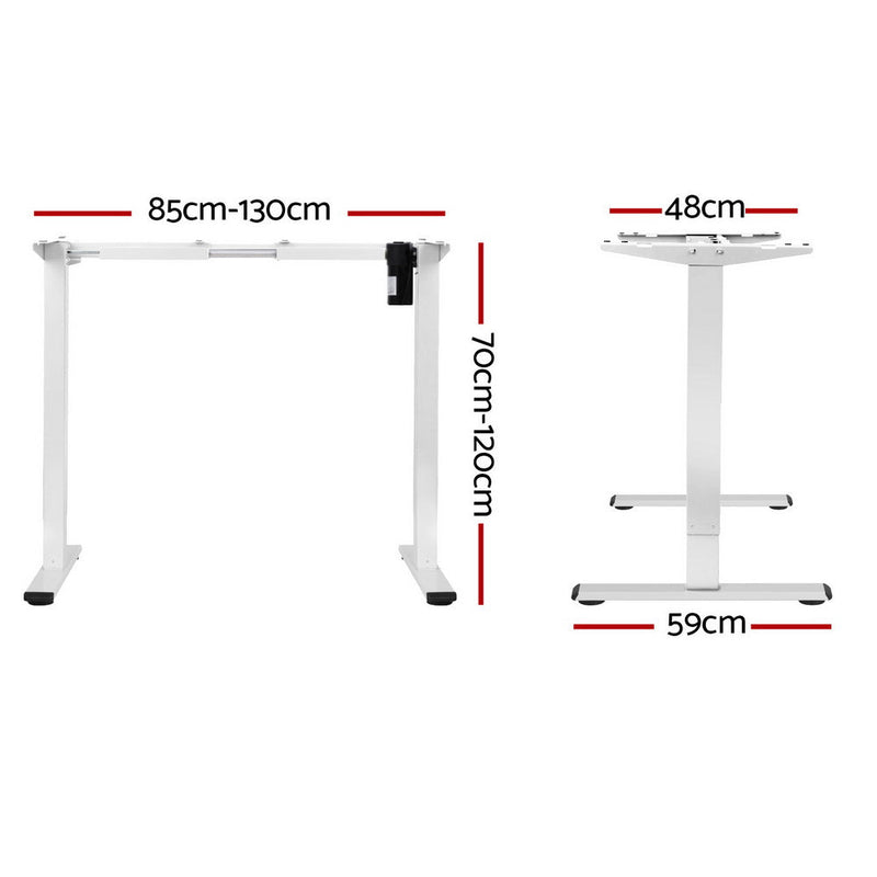 Artiss Electric Standing Desk Frame Only Height Adjustable