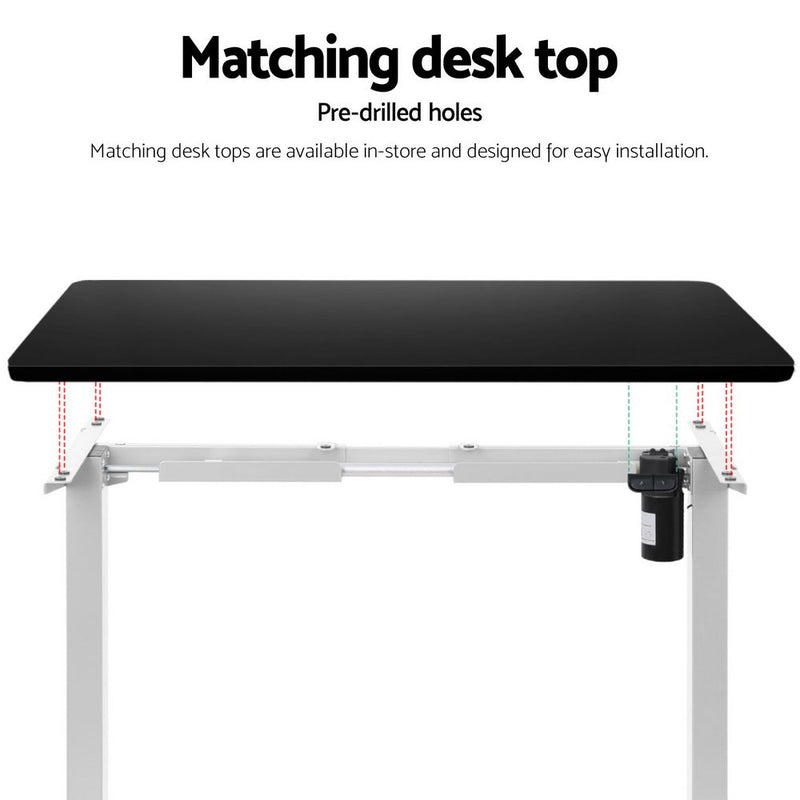 Artiss Electric Standing Desk Frame Only Height Adjustable