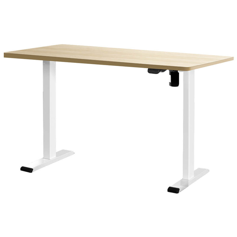 Artiss Standing Desk Motorised Sit Stand Desks White Oak 120CM Default Title