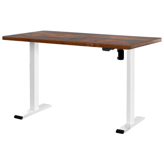 Artiss Standing Desk Motorised Sit Stand Desks Rustic Brown