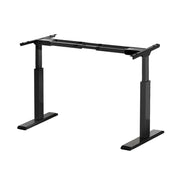Artiss Standing Desk Frame Only Dual Motor Motorised Black Black