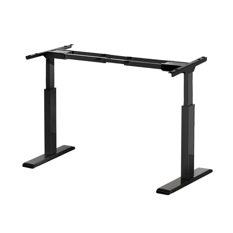 Artiss Standing Desk Frame Only Dual Motor Motorised Black Black