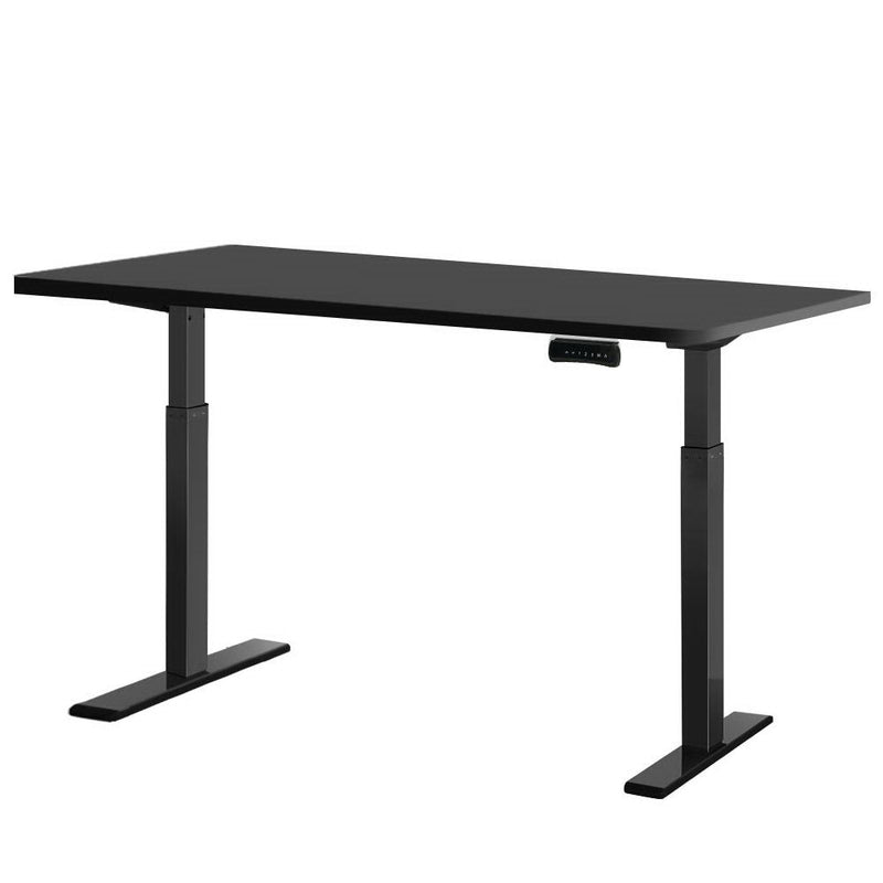 Artiss Standing Desk Motorised Dual Motor 140CM Black Black