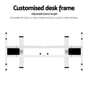 Artiss Standing Desk Frame Only Dual Motor Motorised Black