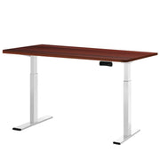 Artiss Standing Desk Motorised Dual Motor 140CM Walnut White