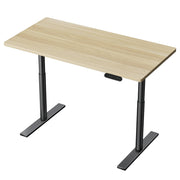 Artiss Standing Desk Motorised Electric Dual Motor Height-adjustable 120cm White Oak Black