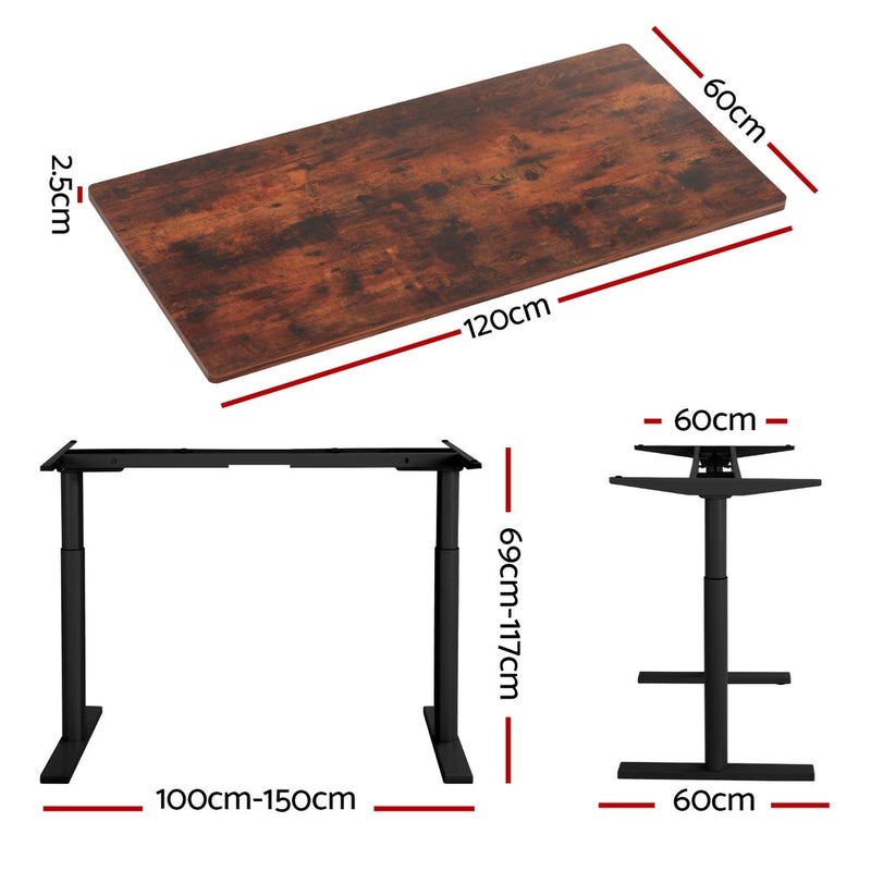 Artiss Standing Desk Motorised Electric Dual Motor Height-adjustable