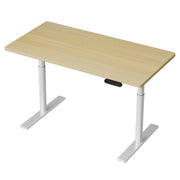 Artiss Standing Desk Motorised Electric Dual Motor Height-adjustable 120cm White Oak White