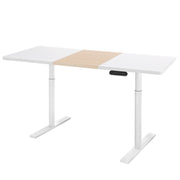 Artiss Standing Desk Motorised Electric Dual Motor Height-adjustable 140cm White Pine White