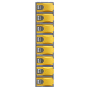 Steelco Heavy Duty HDPE Locker - Full Height Eight Door Yellow