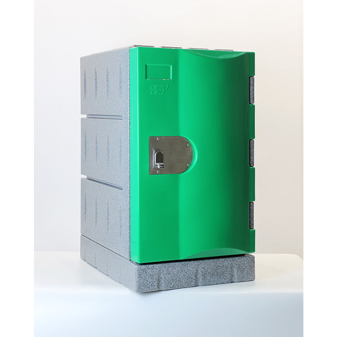Steelco Heavy-Duty Water Resistant Locker Gen 1 Third Height - 610H x 388W x 520D Green Keylock