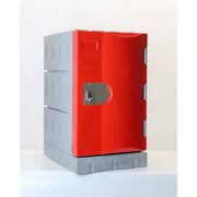Steelco Heavy-Duty Water Resistant Locker Gen 1 Third Height - 610H x 388W x 520D Red Keylock