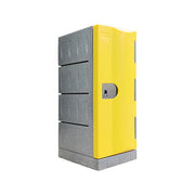 Steelco Heavy-Duty Water Resistant Locker Gen 1 Half Height - 910H x 388W x 520D Yellow Keylock